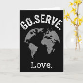 ゴー・サーブ・ラブ・ワールド・ミッション・トリップ・ディファレンス・メーカー カード (黄色い花)