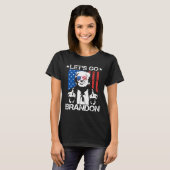 ゴーBrandonトランプ中指旗 Tシャツ (正面フル)