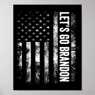ゴーBrandon Joeバイデン氏おもしろいユーモアTシャツトランプ202 ポスター