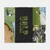 ゴ保ーフで フリースブランケット (正面(横))