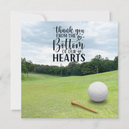 ゴ感謝していルファーのボールに非常に多くのゴルフ サンキューカード