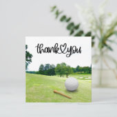ゴ感謝していルファーのボールに非常に多くのゴルフ サンキューカード (スタンド正面)