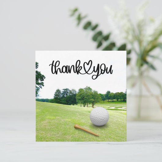 ゴ感謝していルファーのボールに非常に多くのゴルフ サンキューカード (スタンド正面)