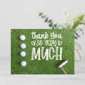 ゴ感謝していルボールでゴルフする サンキューカード (スタンド正面)