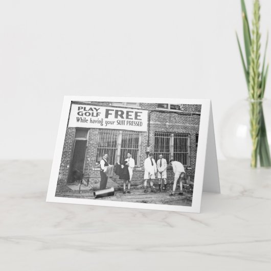 ゴ遊ルフフリー(スーツを押しながら) カード (正面)