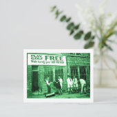 ゴ遊ルフフリー(スーツを押しながら) ポストカード (スタンド正面)