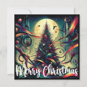 ゴothicなクリスマスツリーと月光 シーズンカード (正面)