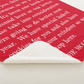 サおもしろいンタレ親愛ターレッドファミリパーソナライズされたー シェルパブランケット (3/4)