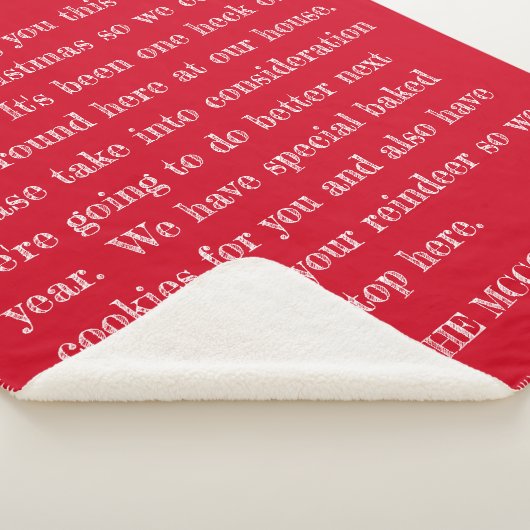 サおもしろいンタレ親愛ターレッドファミリパーソナライズされたー シェルパブランケット (3/4)