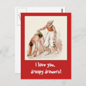 サおもしろいーカスポスター(Mybe Risque!)カード ポストカード (正面/裏面)