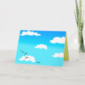 サおもしろいーカス、グリーティングカード カード (裏面)