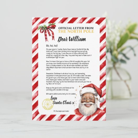 サよくはしゃぐいけなパーソナライズされたータおもしろいからの手紙 招待状 (スタンド正面)