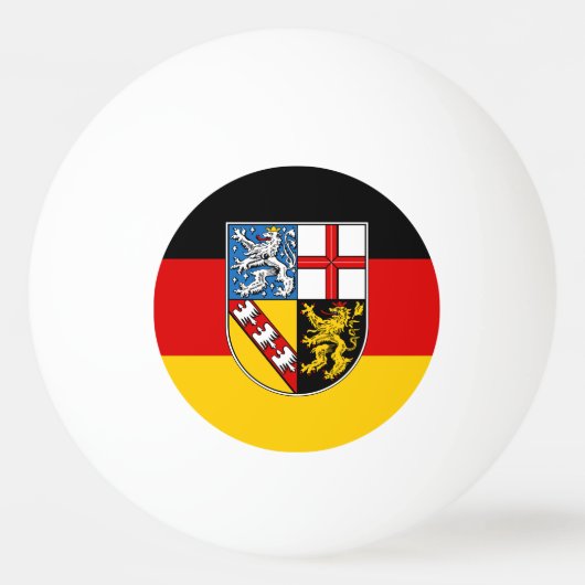 サアランドピンポンボール国旗 卓球ボール (正面)