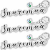 サアレマ国旗のハート、エストニア シール (正面)