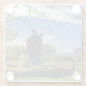 サアレマ、エストニア島。 ガラスコースター (裏面)