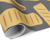 サイおもしろいセ転がージ製フードパターン（の模様が）ある ラッピングペーパー (ロールコーナー)