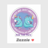 サイおもしろいノはFAT Unicornがチョコレートカワイイ シール (シート)