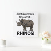 サイおもしろいノス スクエア壁時計 (ホーム)