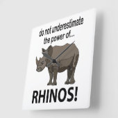 サイおもしろいノス スクエア壁時計 (傾斜)