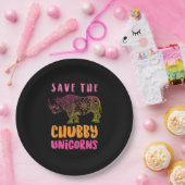 サイおもしろいノ救チュビーUnicorns動物の権利 ペーパープレート (パーティー)