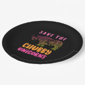 サイおもしろいノ救チュビーUnicorns動物の権利 ペーパープレート (アングル)