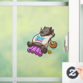 サイおもしろいノ霊動物プールパーティー漫画Rhino ウィンドウサイン (ホーム)