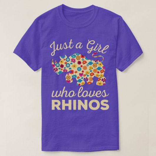 サイが大好きな女の子 Tシャツ (デザイン正面)