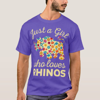 サイが大好きな女の子 Tシャツ