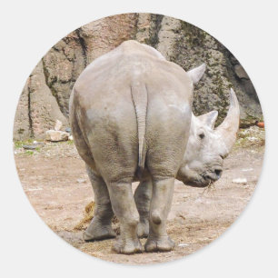 サイのお尻 ラウンドシール