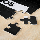 サイのかわいいサイが好きな女の子 ジグソーパズル (側面)