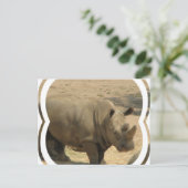 サイのはがき ポストカード (スタンド正面)