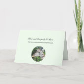 サイのグリーティングカード カード (裏面)