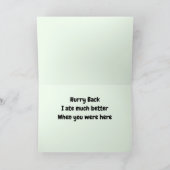 サイのグリーティングカード カード (内部)