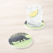 サイのコースターを牧草を食べること コースター (側面)