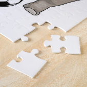 サイのサッカー選手サッカー ジグソーパズル (側面)