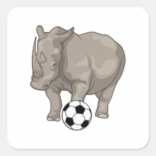 サイのサッカー選手サッカー スクエアシール
