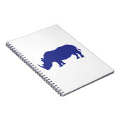 サイのシルエット ノートブック (右側)