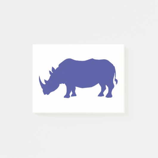 サイのシルエット ポストイット (正面)