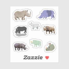 サイのシール シール