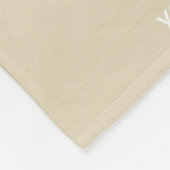 サイのジャングルのタンのかわいくパーソナライズなストライプ フリースブランケット (角)