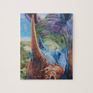 サイのパズル ジグソーパズル