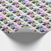 サイのポップアートの衝突 ラッピングペーパー (角)