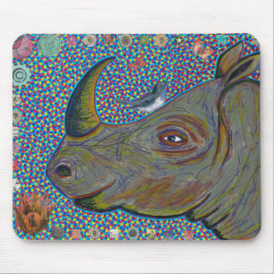 サイのマウスパッド マウスパッド
