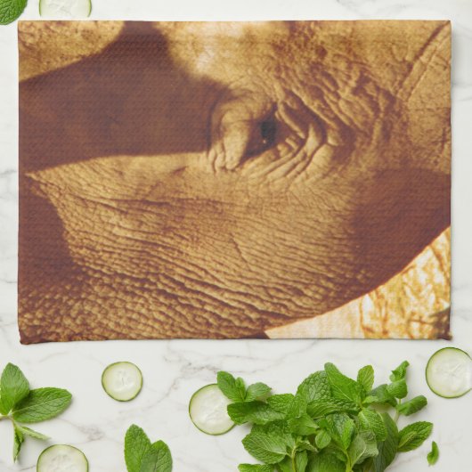 サイの愛 キッチンタオル (折り畳み)