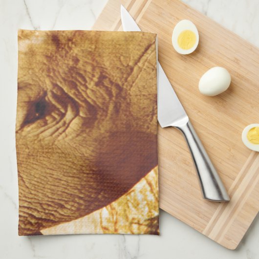 サイの愛 キッチンタオル (四つ折り)