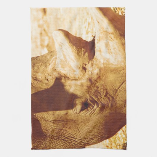 サイの愛 キッチンタオル (縦)