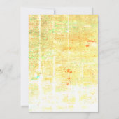 サイの木のシルエット 招待状 (裏面)