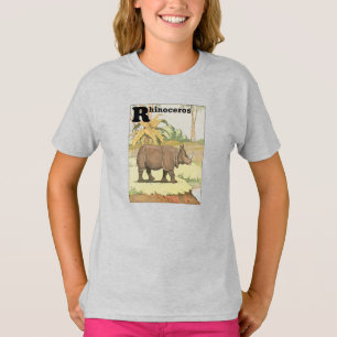 サイの物語のアルファベット Tシャツ