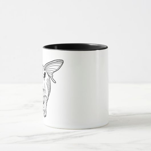 サイの蝶 マグカップ (中央)