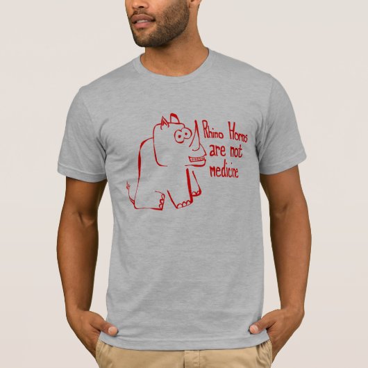 サイの角のTシャツ Tシャツ (正面)